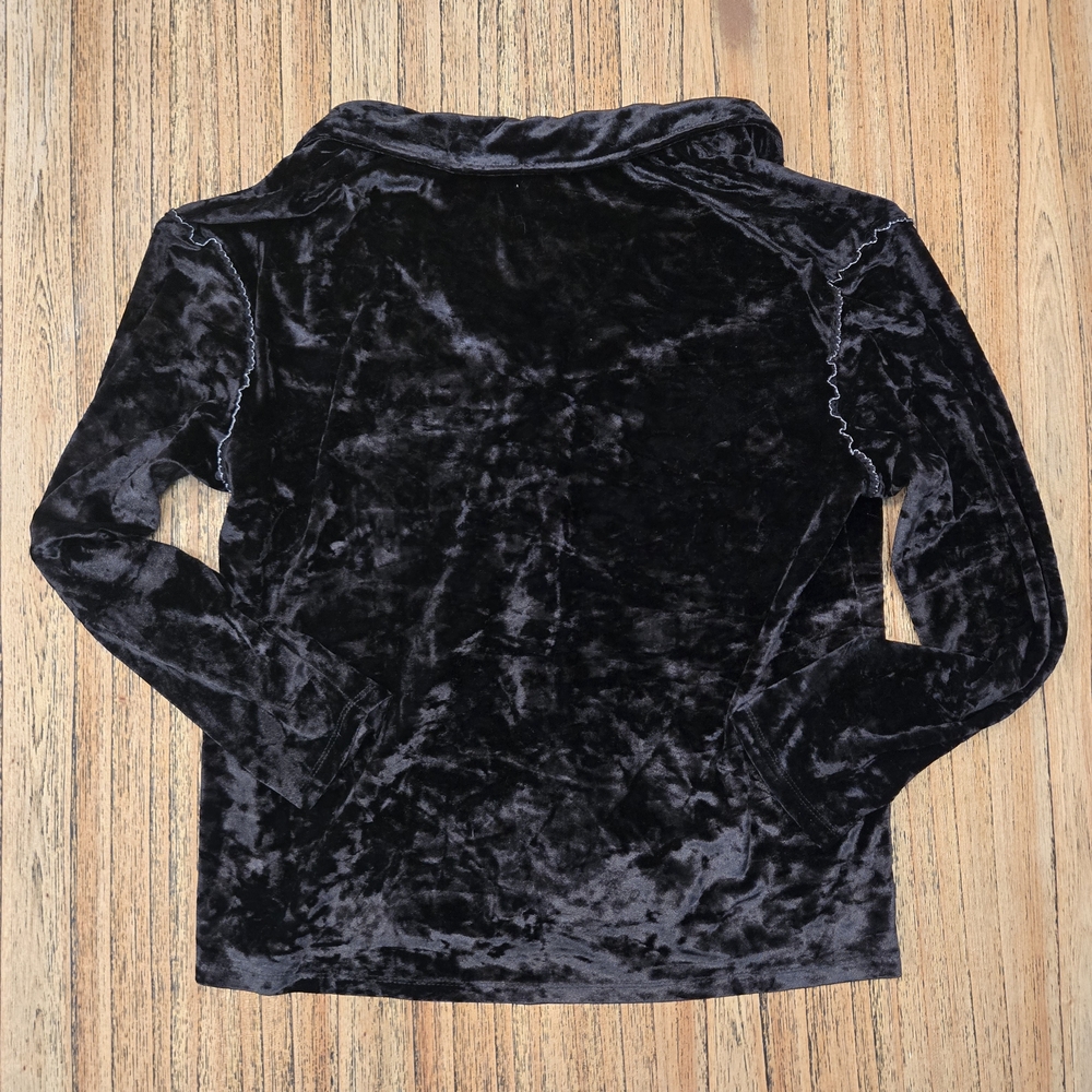 Jaclyn New York 2-Piece Pajama‎ Set Long Sleeve Shirt And Pants, Black, Small - Picture 7 of 13